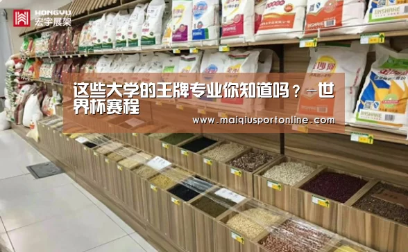 这些大学的王牌专业你知道吗?-世界杯赛程(图1) 买球app